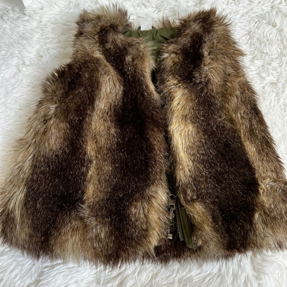 Toddler Girl Gap kids fur vest